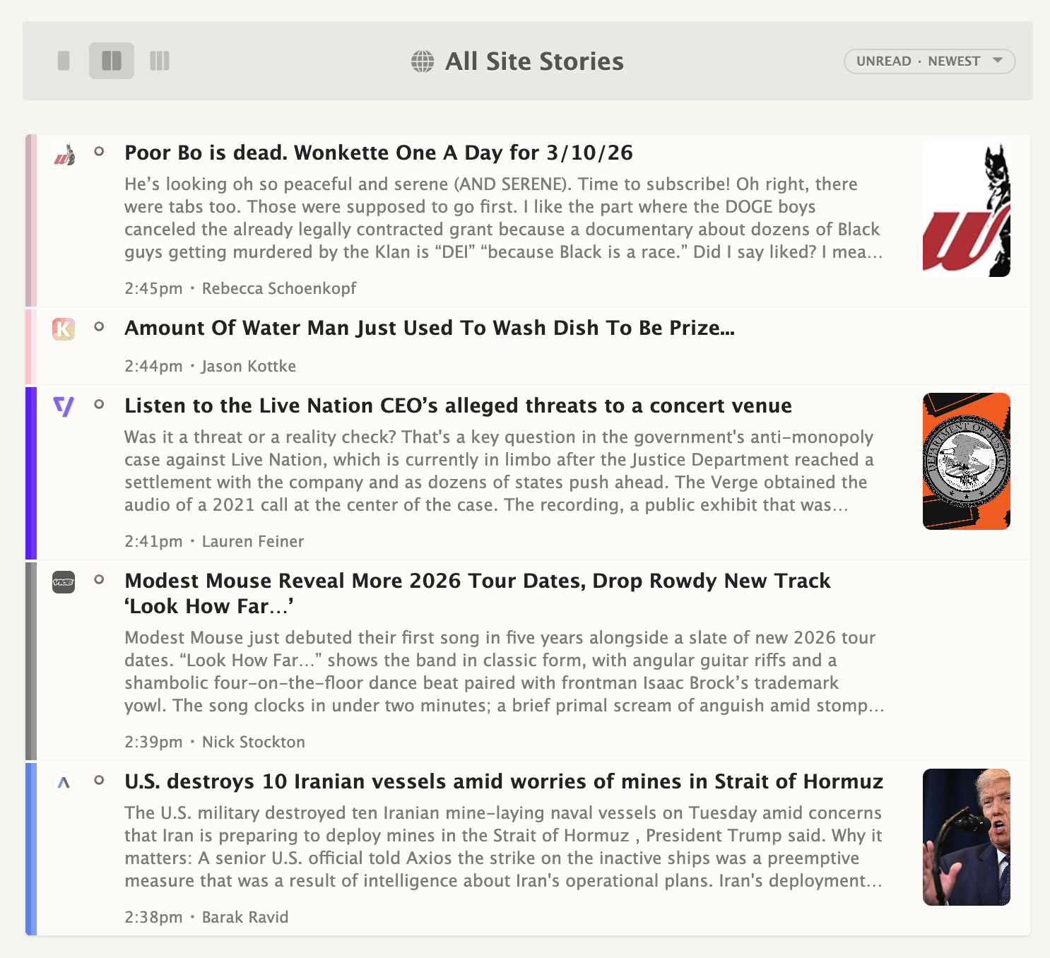 Sites updated up to 5x more often